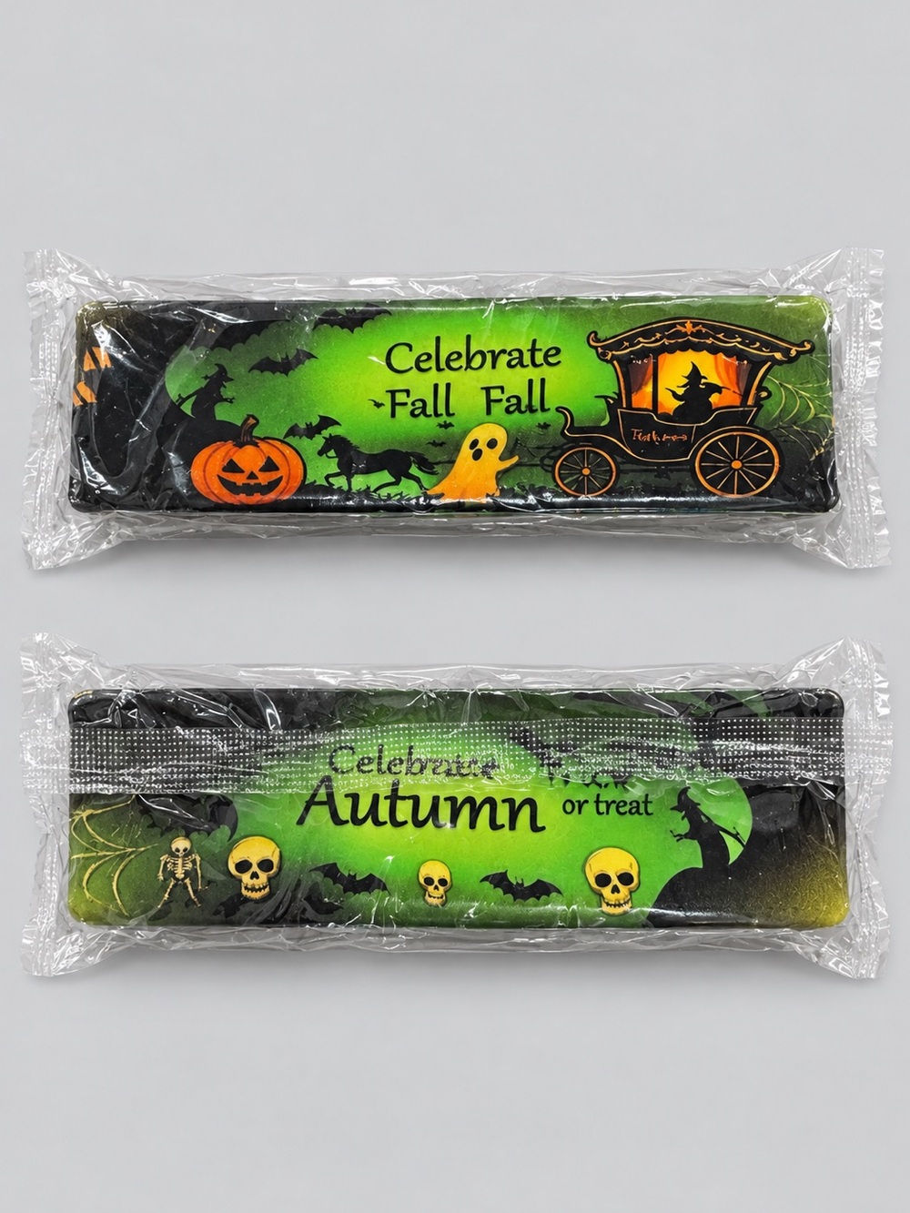 Halloween Butter Squishy Bar – Green Witch, Ghost & Pumpkin Squeeze Toy